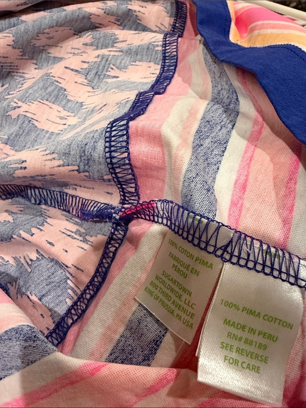 Lilly Pulitzer beacon dress little fish chase bomber blue size large NWOT - Picture 6 of 6